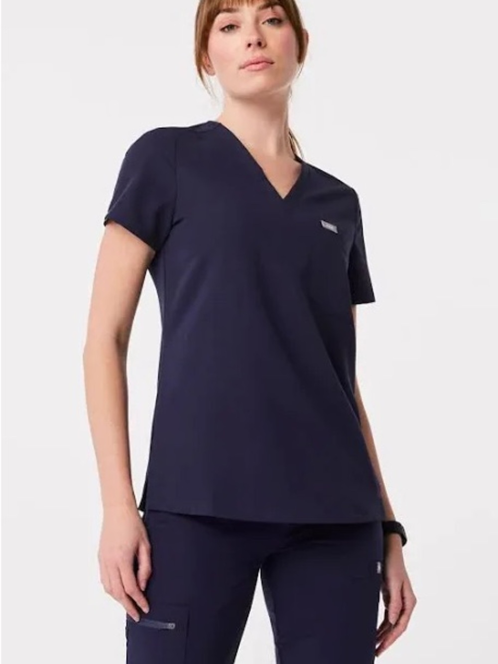 Figs Catarina Navy V-Neck Medical Top size medium